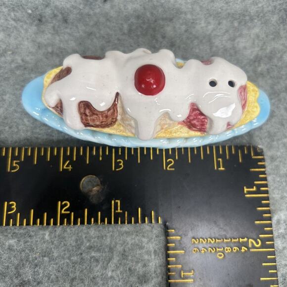 HTF Vintage Five & Dime Salt And Pepper Shakers “Banana Split” 1991 #368 NEW - Picture 8 of 8